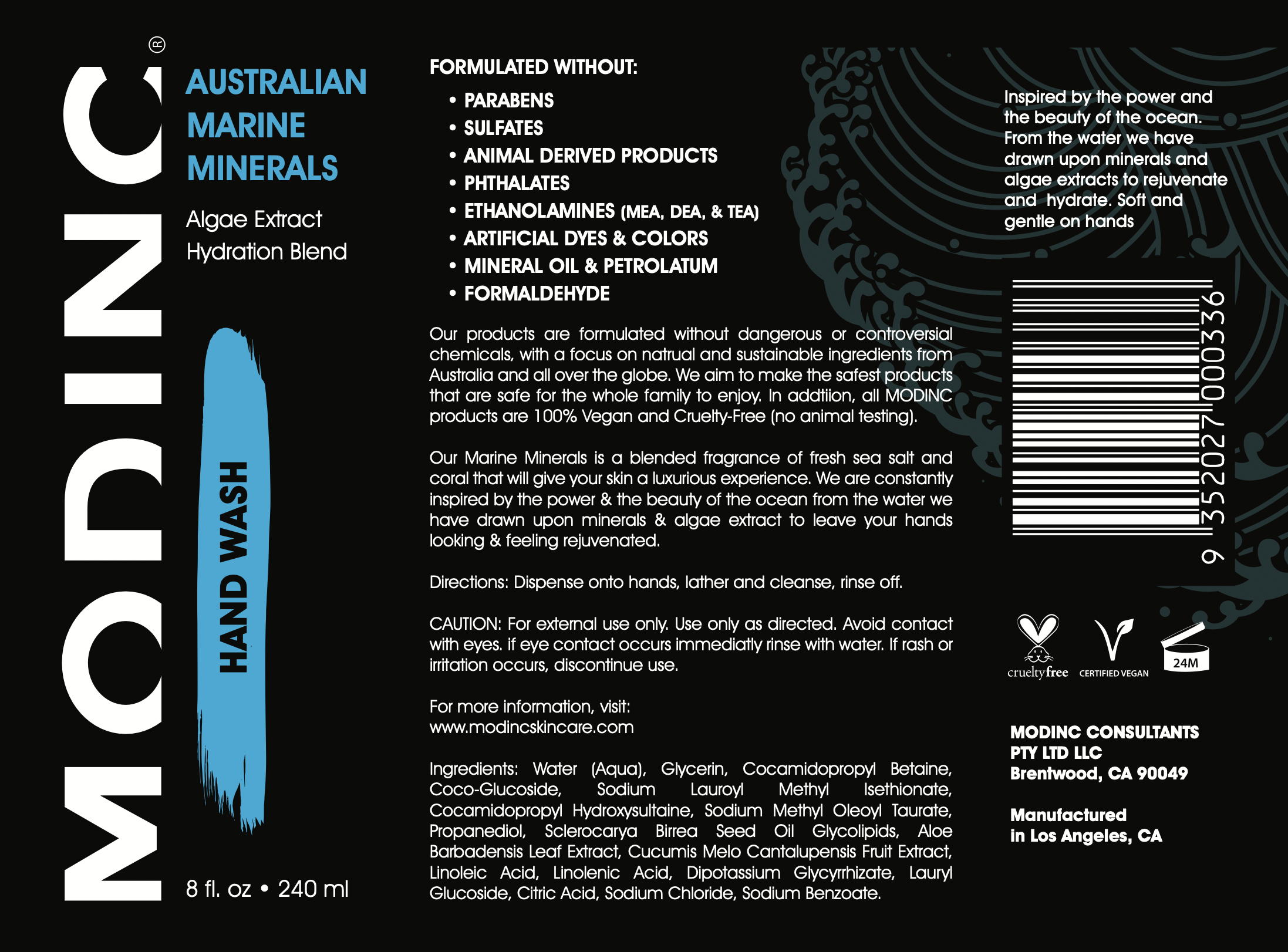 Jabón de manos con minerales marinos australianos