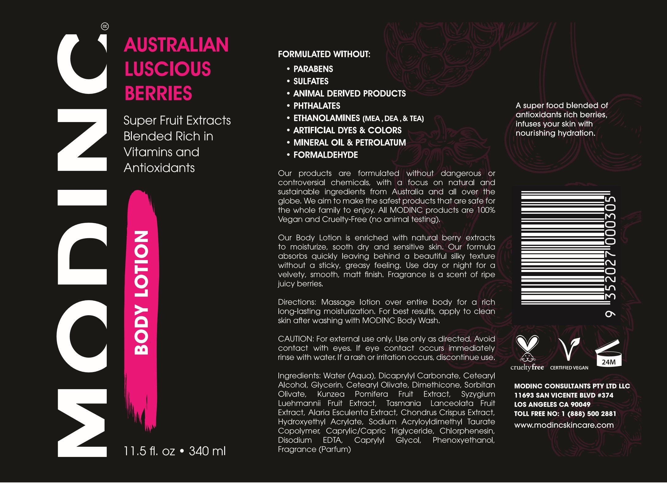 Australian Luscious Berries Body Lotion